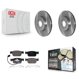 Front Brake Rotors & Ceramic Pad Kit For Audi A4 With 314mm Diameter Rotor