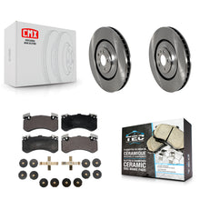 Load image into Gallery viewer, Front Disc Brake Rotors And Ceramic Pads Kit For Audi A8 Quattro S7 S8
