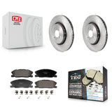 Front Disc Brake Rotors And Ceramic Pads Kit For Dodge Charger K8T-104420