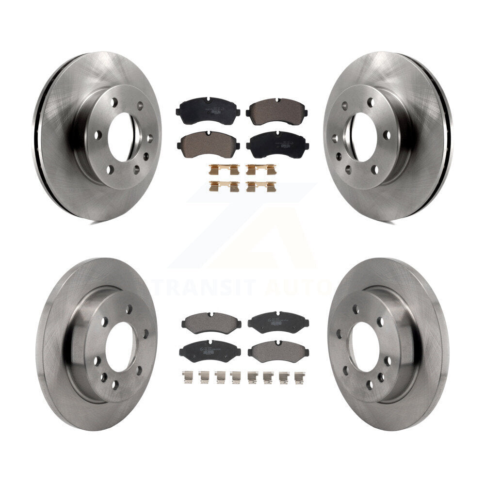 Front Rear Disc Brake Rotor Ceramic Pad Kit For Mercedes-Benz Sprinter 2500 1500