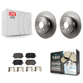 Rear Disc Brake Rotors And Ceramic Pads Kit For Dodge Charger K8T-104435