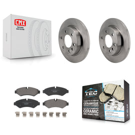 Rear Brake Rotors & Ceramic Pad Kit For Mercedes-Benz Sprinter 2500 Freightliner