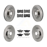 Front Rear Disc Brake Rotors And Ceramic Pads Kit For Ford Mustang Mach-E