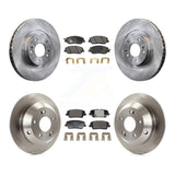 Front Rear Brake Rotors & Ceramic Pad Kit For 2013-2016 Hyundai Santa Fe XL 3.3L