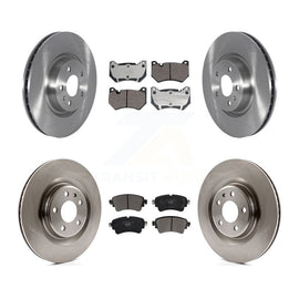 Front Rear Brake Rotor And Ceramic Pad Kit For 2018 Audi Q5 With Brembo Calipers
