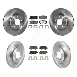 Front Rear Disc Brake Rotors And Ceramic Pads Kit For 2020-2023 Kia Soul EV