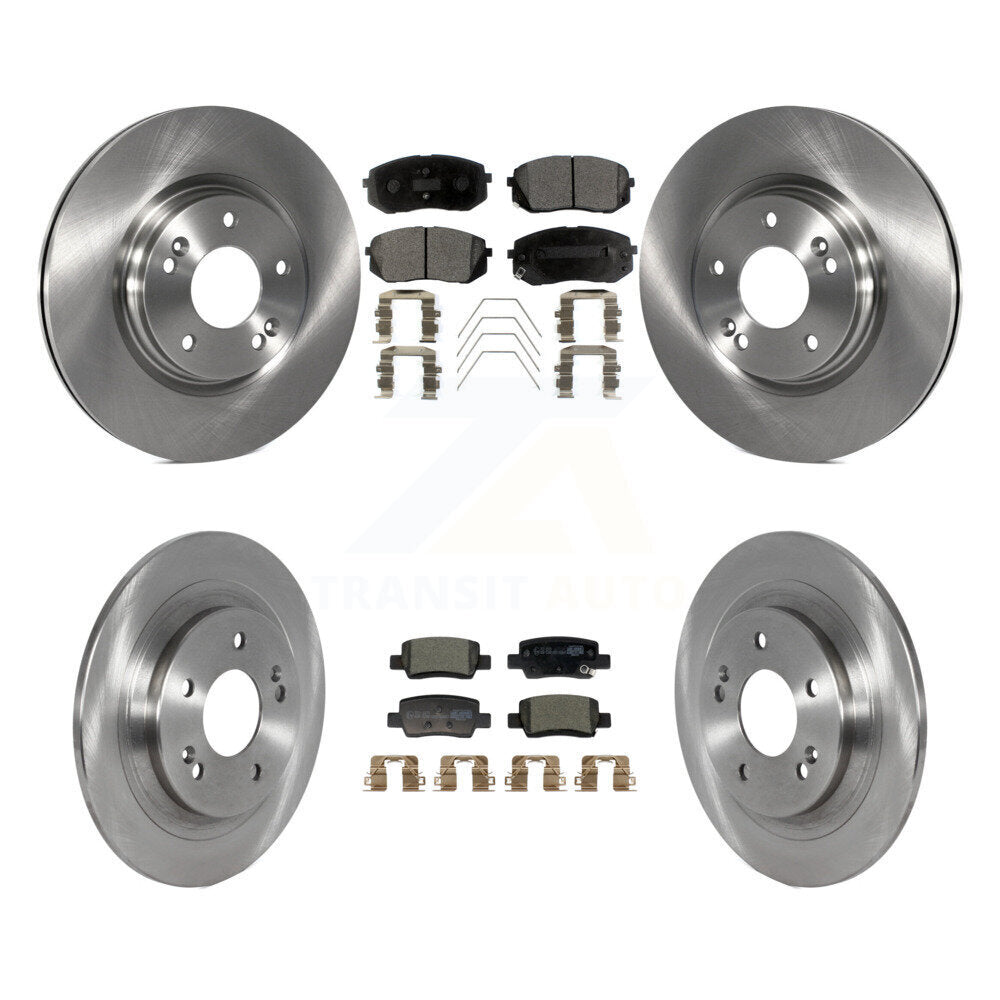 Front Rear Disc Brake Rotors And Ceramic Pads Kit For Kia Seltos K8T-104471
