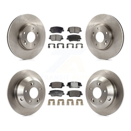 Front Rear Disc Brake Rotor And Ceramic Pad Kit For Hyundai Santa Fe Kia Sorento