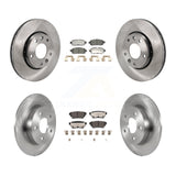 Front Rear Disc Brake Rotors And Ceramic Pads Kit For Nissan Kicks K8T-104477