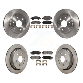 Front Rear Disc Brake Rotors And Ceramic Pads Kit For Cadillac XTS K8T-104483