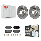Front Disc Brake Rotors And Ceramic Pads Kit For Cadillac ATS K8T-104487