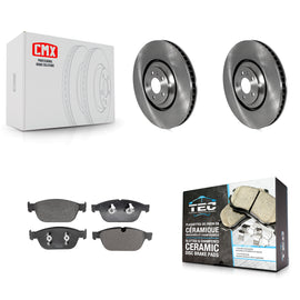 Front Disc Brake Rotors And Ceramic Pads Kit For Audi SQ5 A8 Quattro K8T-104502