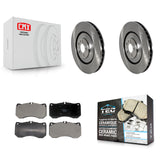 Front Disc Brake Rotors And Ceramic Pads Kit For Audi A7 Quattro A8 S8 S7