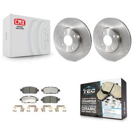 Front Disc Brake Rotors And Ceramic Pads Kit For 2023 Nissan Kicks S K8T-104507