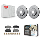 Front Disc Brake Rotors And Ceramic Pads Kit For Chevrolet Trailblazer Buick Encore GX K8T-104512
