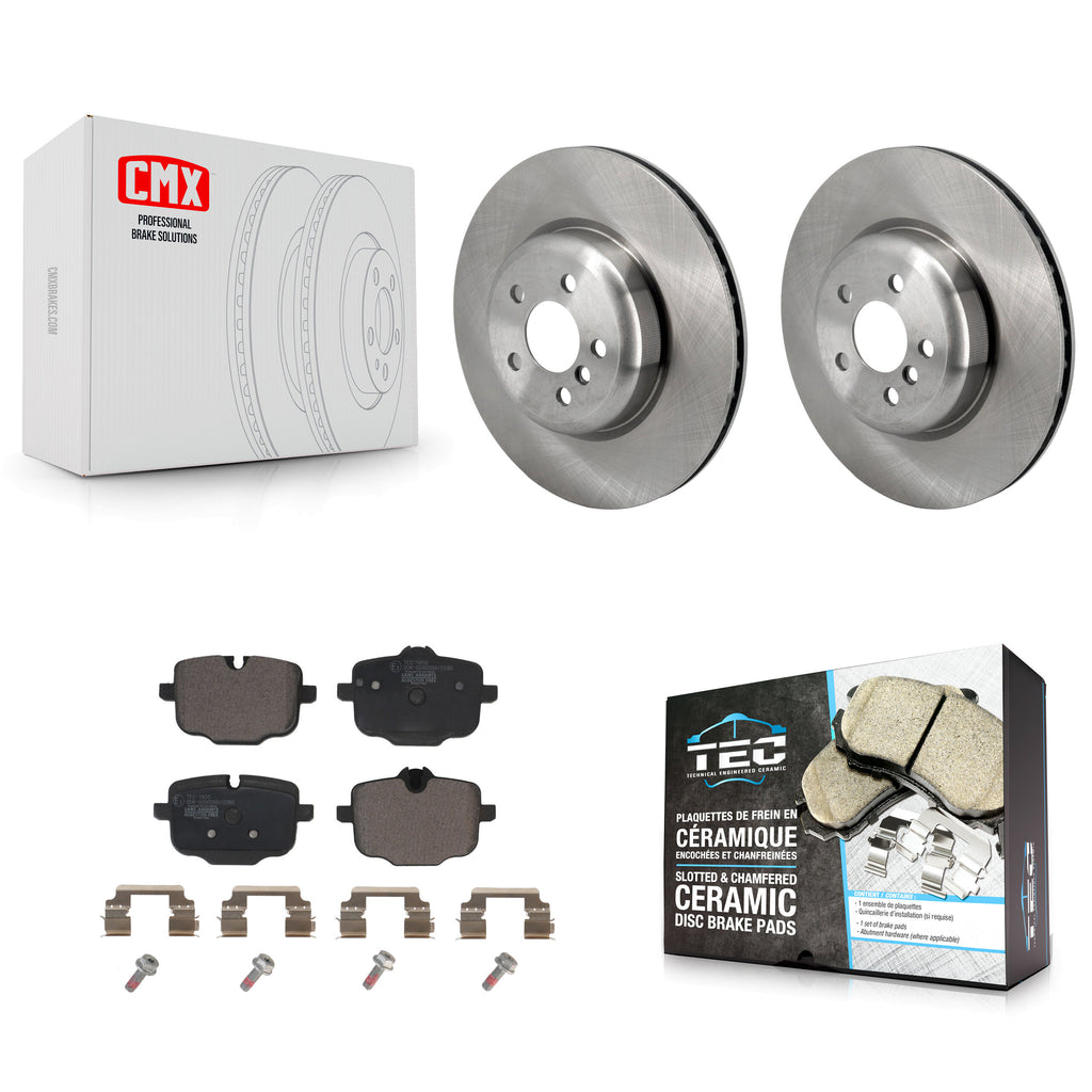 Rear Brake Rotors & Ceramic Pad Kit For BMW X5 X7 540i xDrive X6 750i M550i 530e