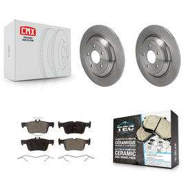 Rear Brake Rotors & Ceramic Pad Kit For Ford Escape Bronco Sport Lincoln Corsair