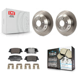 Rear Disc Brake Rotors Ceramic Pad Kit For Hyundai Santa Fe Sport Kia Sorento XL
