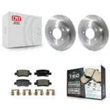 Rear Brake Rotor Ceramic Pad Kit For Hyundai Elantra With Electric Parking