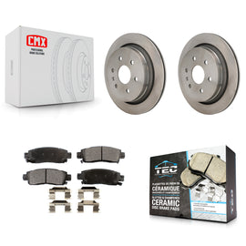 Rear Disc Brake Rotors And Ceramic Pads Kit For Cadillac XTS K8T-104532
