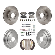 Load image into Gallery viewer, Front Rear Brake Rotor Ceramic Pad And Drum Kit (7Pc) For Hyundai Accent Kia Rio