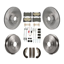 Load image into Gallery viewer, Front Rear Brake Rotor Ceramic Pad Drum Kit (7Pc) For 16 Ford Focus RS FMSI=1004