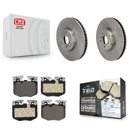Front Brake Rotor & Ceramic Pad Kit For BMW 330i xDrive 530i 330e 430i Toyota GR