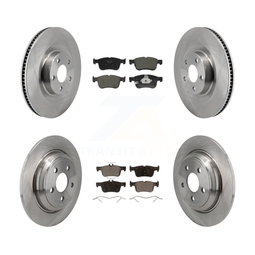 Front Rear Disc Brake Rotors And Ceramic Pads Kit For 2022-2023 Ford Maverick