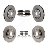 Front Rear Disc Brake Rotors And Ceramic Pads Kit For Audi A6 Quattro A7 Sportback K8T-104590