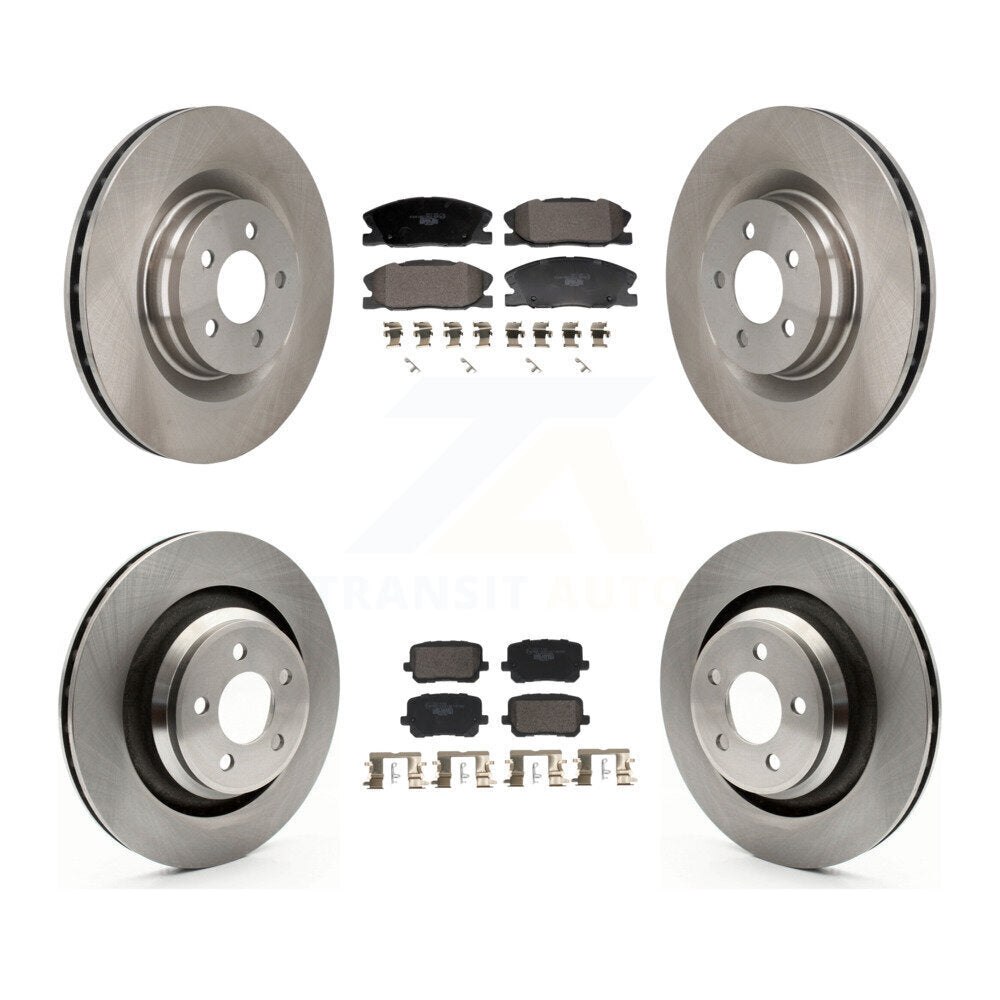 Front Rear Disc Brake Rotors And Ceramic Pads Kit For Dodge Charger K8T-104594