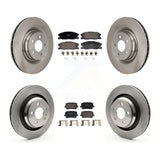 Front Rear Disc Brake Rotors And Ceramic Pads Kit For Dodge Charger K8T-104594