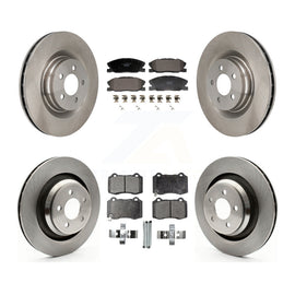 Front Rear Disc Brake Rotors And Ceramic Pads Kit For Dodge Charger K8T-104595