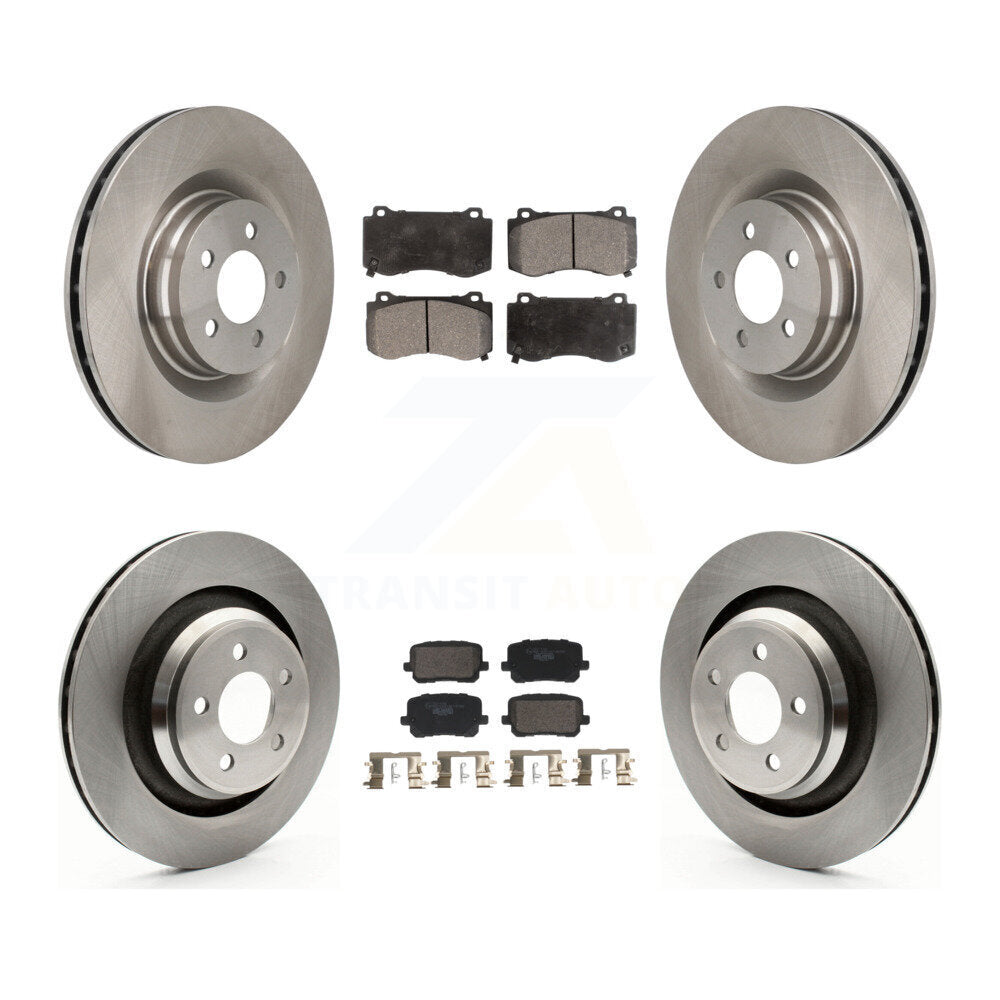 Front Rear Disc Brake Rotors And Ceramic Pads Kit For Dodge Charger K8T-104596