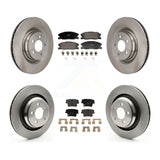 Front Rear Disc Brake Rotors And Ceramic Pads Kit For Dodge Charger K8T-104597