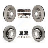 Front Rear Brake Rotor & Ceramic Pad Kit For Dodge Charger SRT 392 with RWD 6.4L