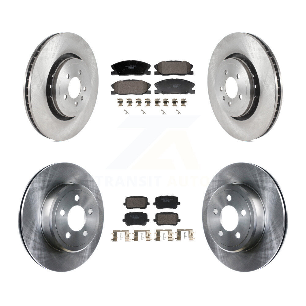 Front Rear Brake Rotor Ceramic Pad Kit For 2017-2018 Dodge Charger RWD with 5.7L