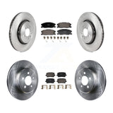 Front Rear Brake Rotor Ceramic Pad Kit For 2017-2018 Dodge Charger RWD with 5.7L