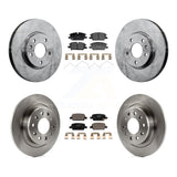 Front Rear Brake Rotor And Ceramic Pad Kit For Chevrolet Malibu With Manual Parking K8T-104616