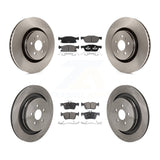 Front Rear Brake Rotors Ceramic Pad Kit For 2019-2020 Ford Edge Lincoln Nautilus