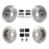 Front Rear Brake Rotor Ceramic Pad Kit For 2017 Subaru BRZ Without Brembo Brakes