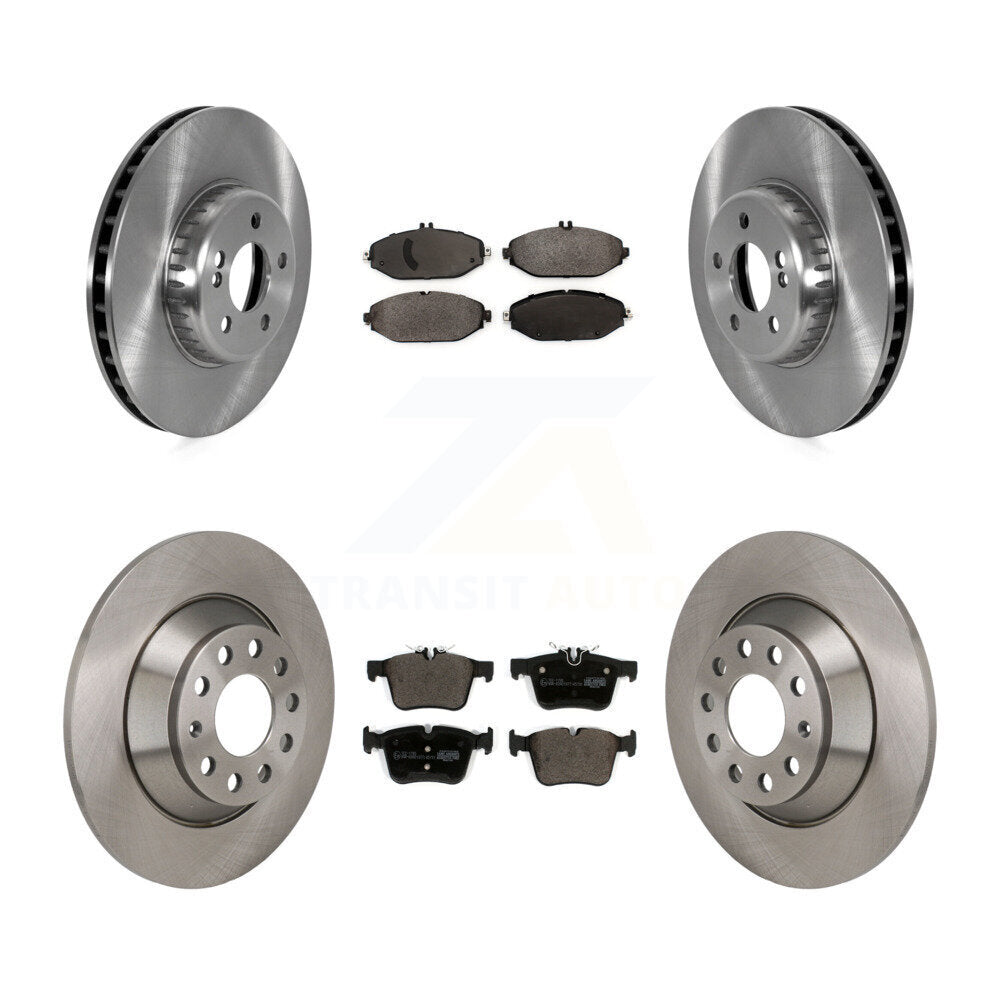 Front Rear Disc Brake Rotors And Ceramic Pads Kit For Mercedes-Benz C300