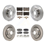 Front Rear Disc Brake Rotors And Ceramic Pads Kit For 2011 Hyundai Equus
