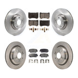 Front Rear Disc Brake Rotors And Ceramic Pads Kit For 2011 Hyundai Equus