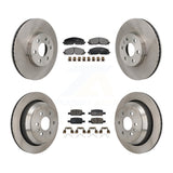 Front Rear Disc Brake Rotor & Ceramic Pad Kit For 2021-2022 Chevrolet Colorado GMC Canyon K8T-104655