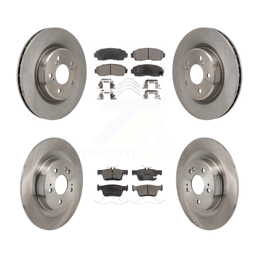 Front Rear Disc Brake Rotors And Ceramic Pads Kit For 2021-2023 Acura TLX 2.0L