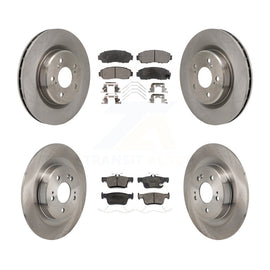 Front Rear Disc Brake Rotors And Ceramic Pads Kit For 2021-2023 Acura TLX 2.0L
