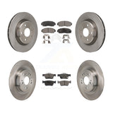 Front Rear Disc Brake Rotors And Ceramic Pads Kit For 2021-2023 Acura TLX 2.0L