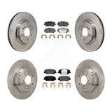 Front Rear Disc Brake Rotors And Ceramic Pads Kit For Genesis G70 Kia Stinger