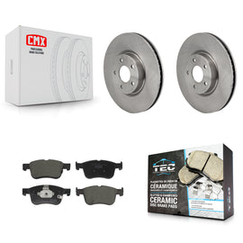 Front Brake Rotor & Ceramic Pad Kit For Ford Escape Bronco Sport Lincoln Corsair