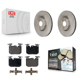 Front Brake Rotors & Ceramic Pad Kit For 2020-2022 Mini Cooper John Works